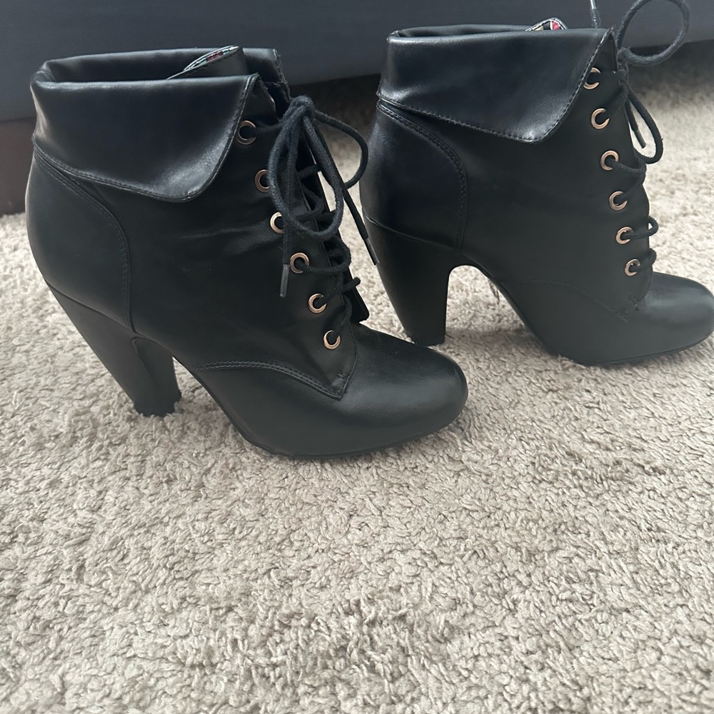 Dollhouse Black Ankle Booties